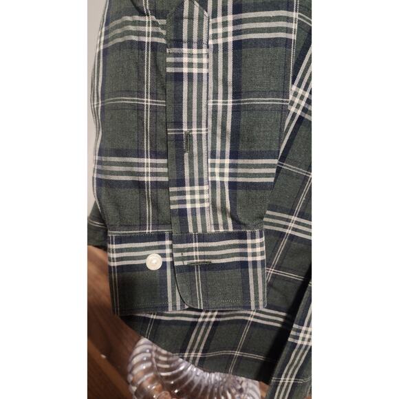 Brooks Brothers 1818 Regent Gray/Blue Plaid LS Button-down Shirt S MED Cotton - Picture 5 of 6